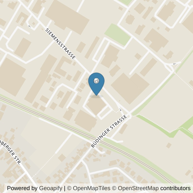 Map: location of EASYFITNESS Nidderau in Nidderau