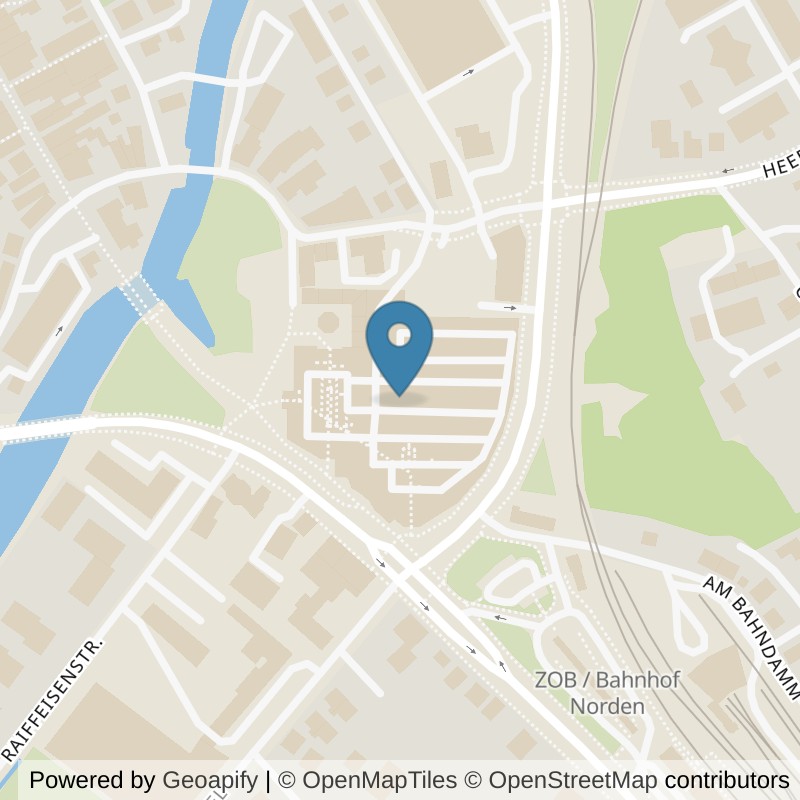 Map: location of EASYFITNESS Norden in Norden