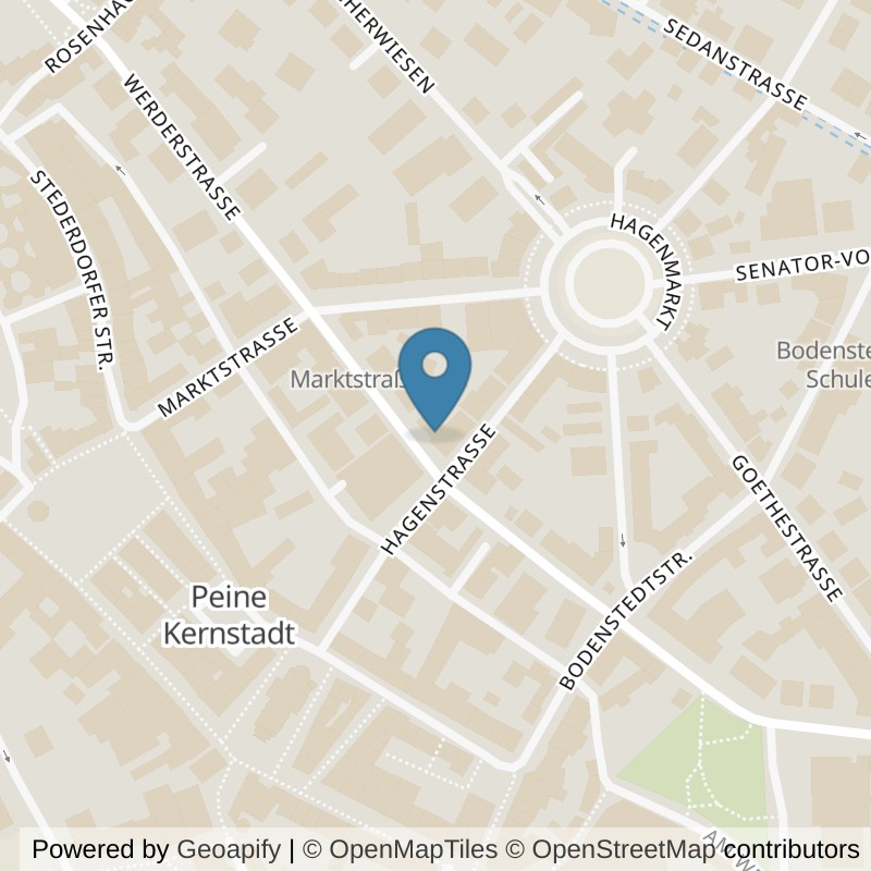 Map: location of EASYFITNESS Peine-City in Peine