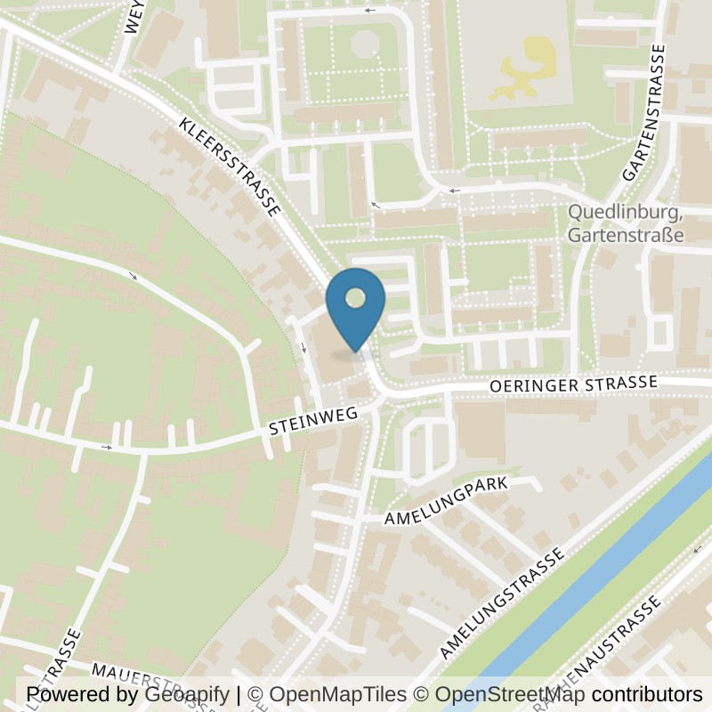 Map: location of EASYFITNESS Quedlinburg in Quedlinburg