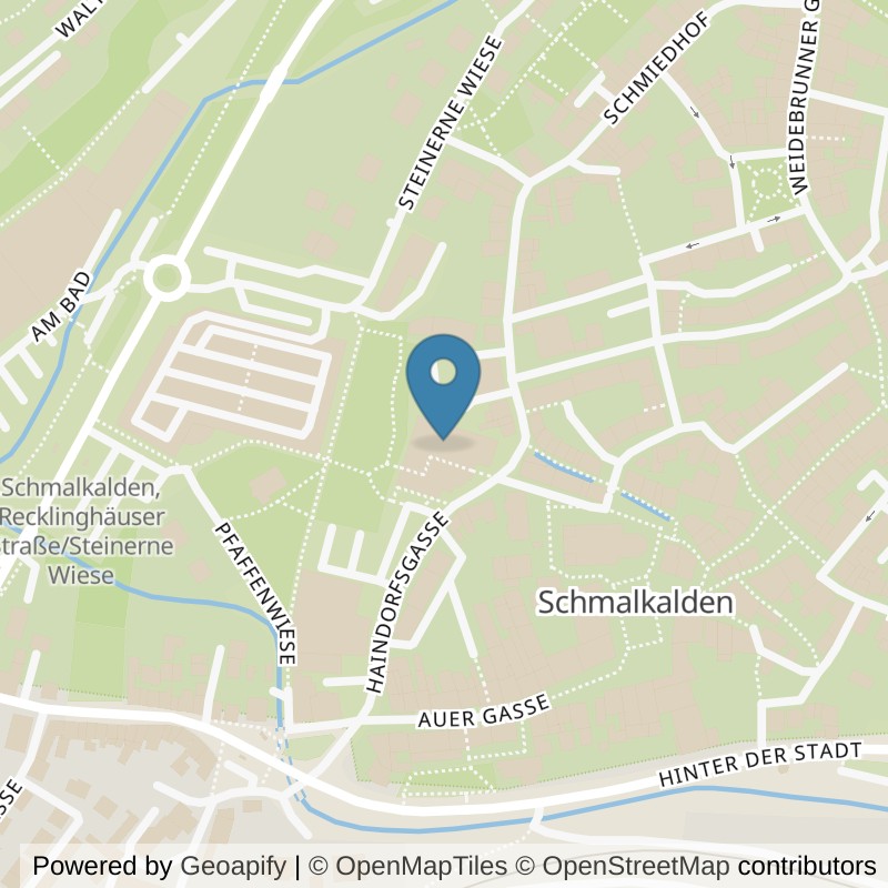 Map: location of EASYFITNESS Schmalkalden in Schmalkalden