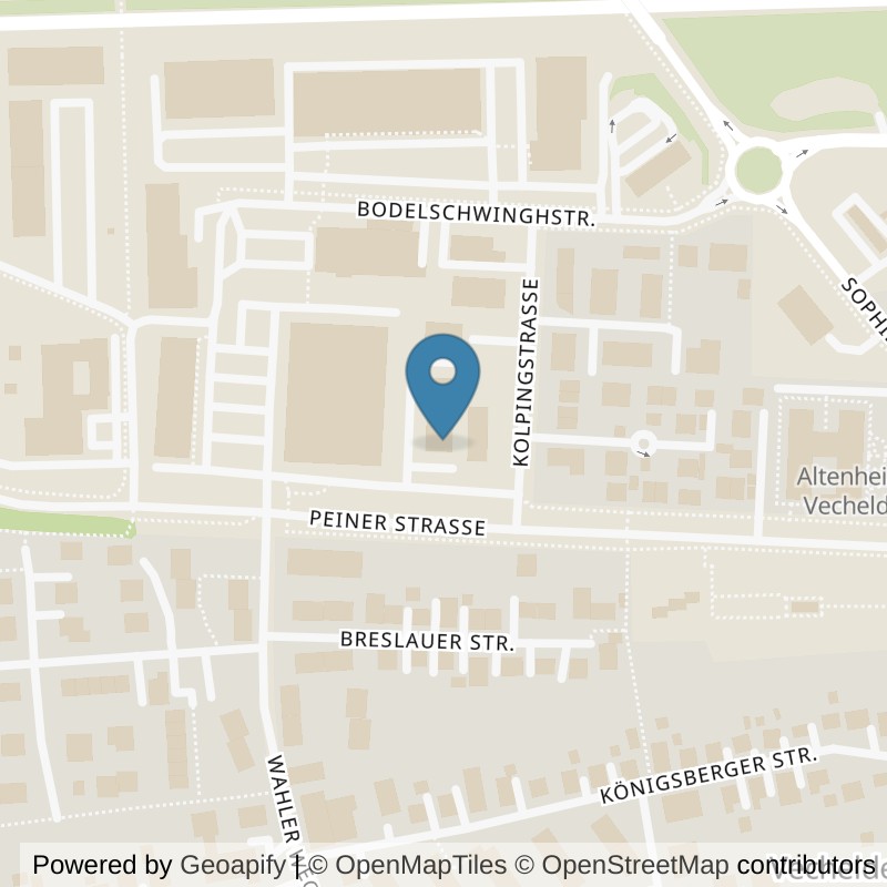 Map: location of EASYFITNESS Vechelde in Vechelde