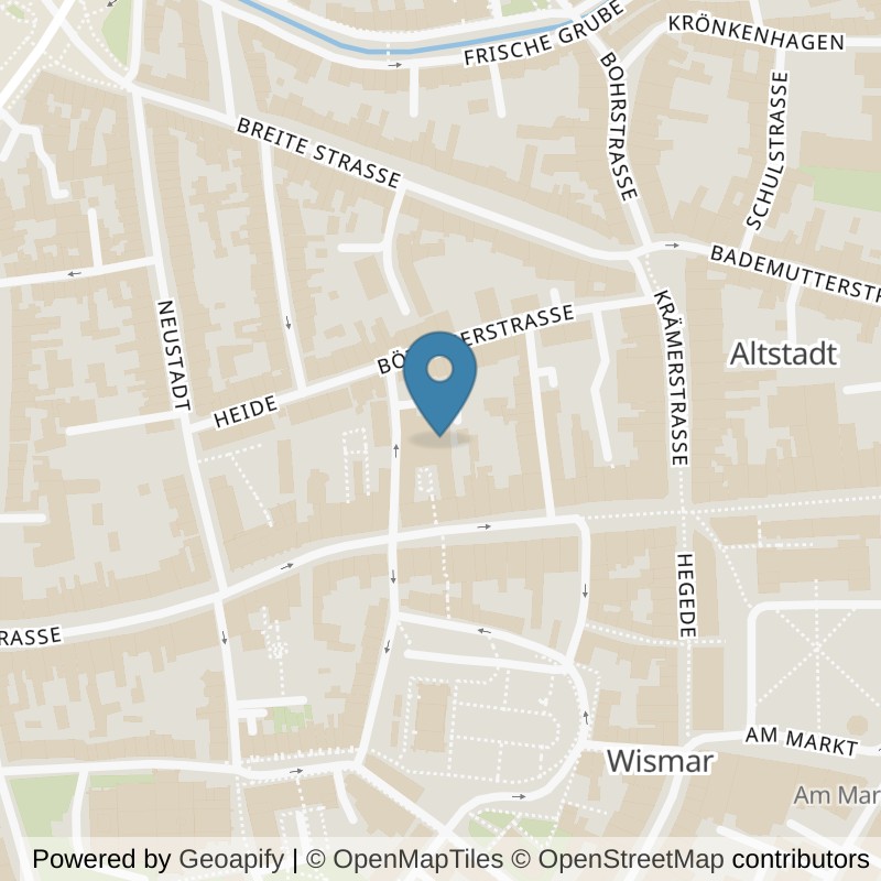 Map: location of Easyfitness Wismar in Wismar