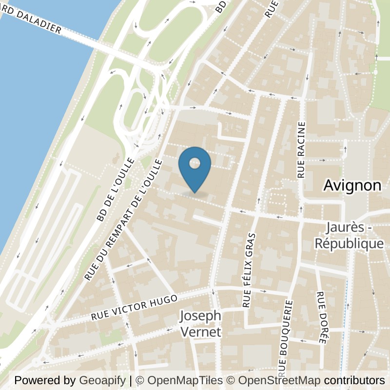 Map: location of easyGym Avignon Centre in Avignon