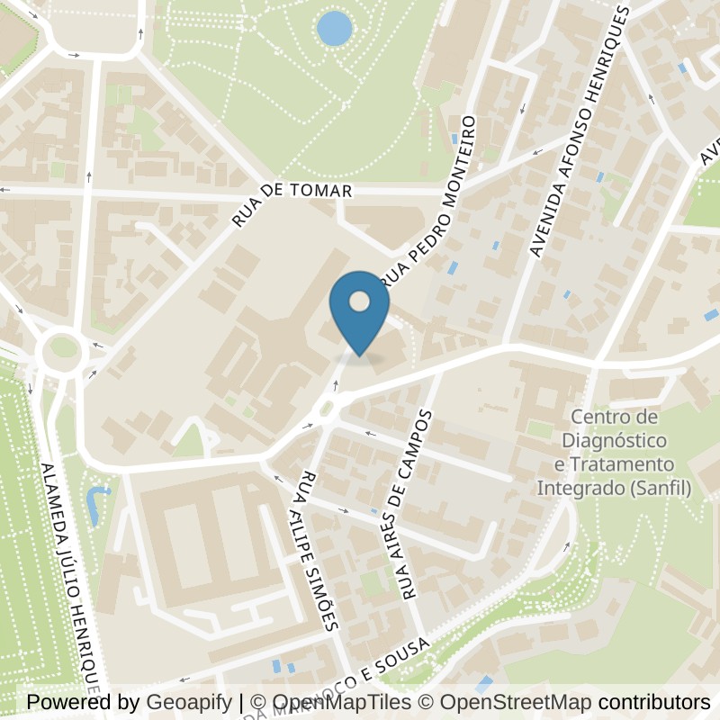 Map: location of Element Coimbra Arcos in Coimbra