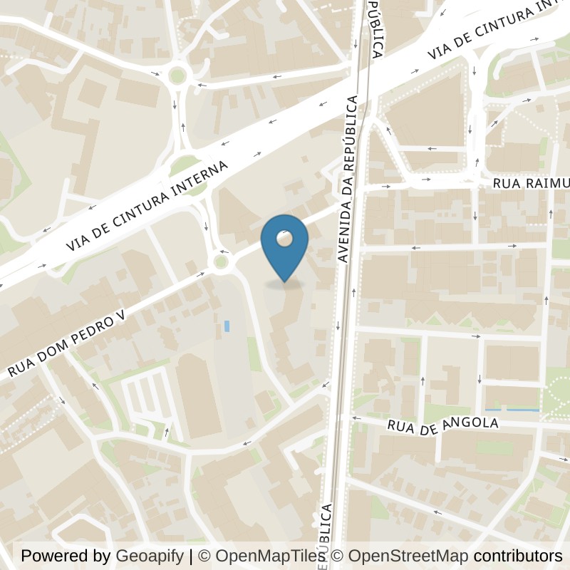 Map: location of Element Gaia Centro in Vila Nova de Gaia