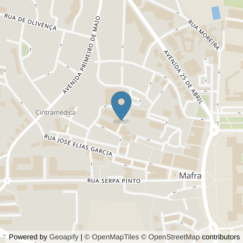 Map: location of Element Mafra in Mafra
