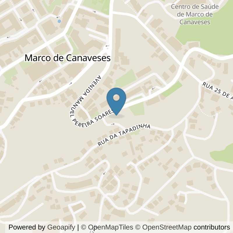 Map: location of Element Marco de Canaveses in Marco de Canaveses