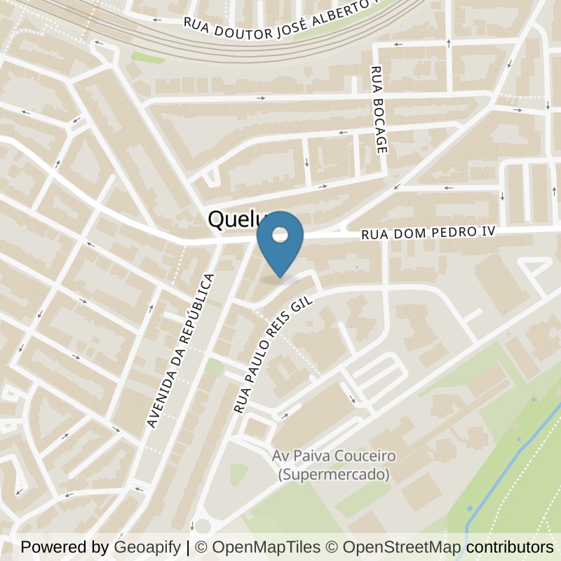 Map: location of Element Queluz in Queluz