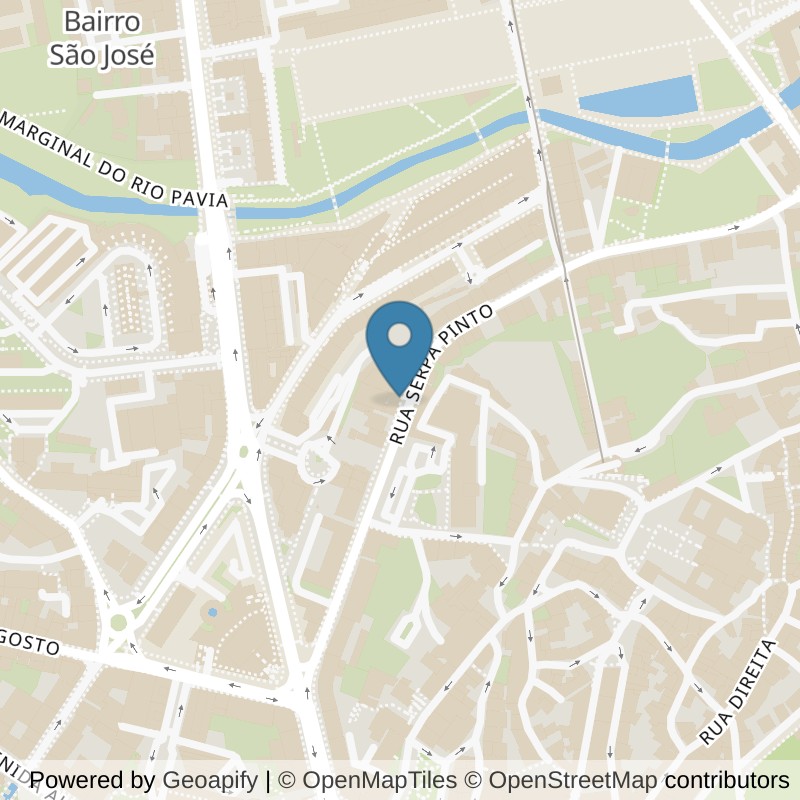 Map: location of Element Viseu Centro in Viseu