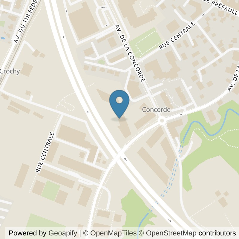 Map: location of Elevate Gym SA in Chavannes-près-Renens