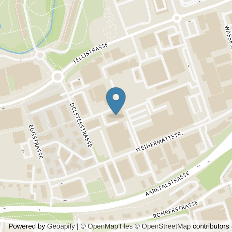 Map: location of Ellefit in Aarau