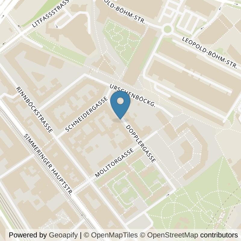 Map: location of Elly Magpie in Wien