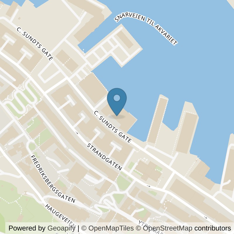 Map: location of EVO Fitness Nordnes in Bergen