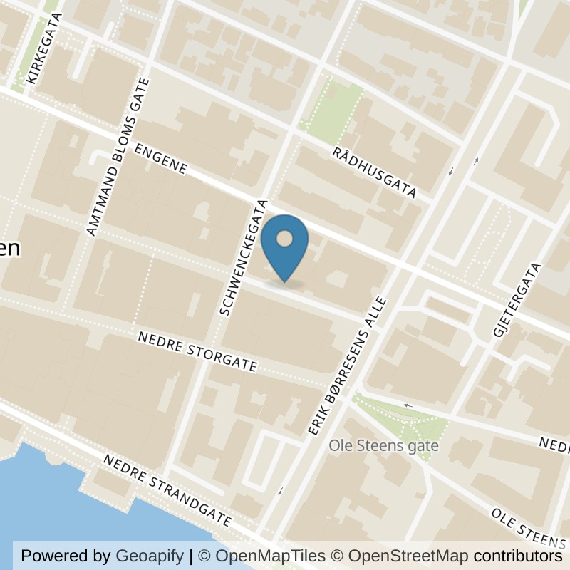 Map: location of EVO Fitness Drammen in Drammen