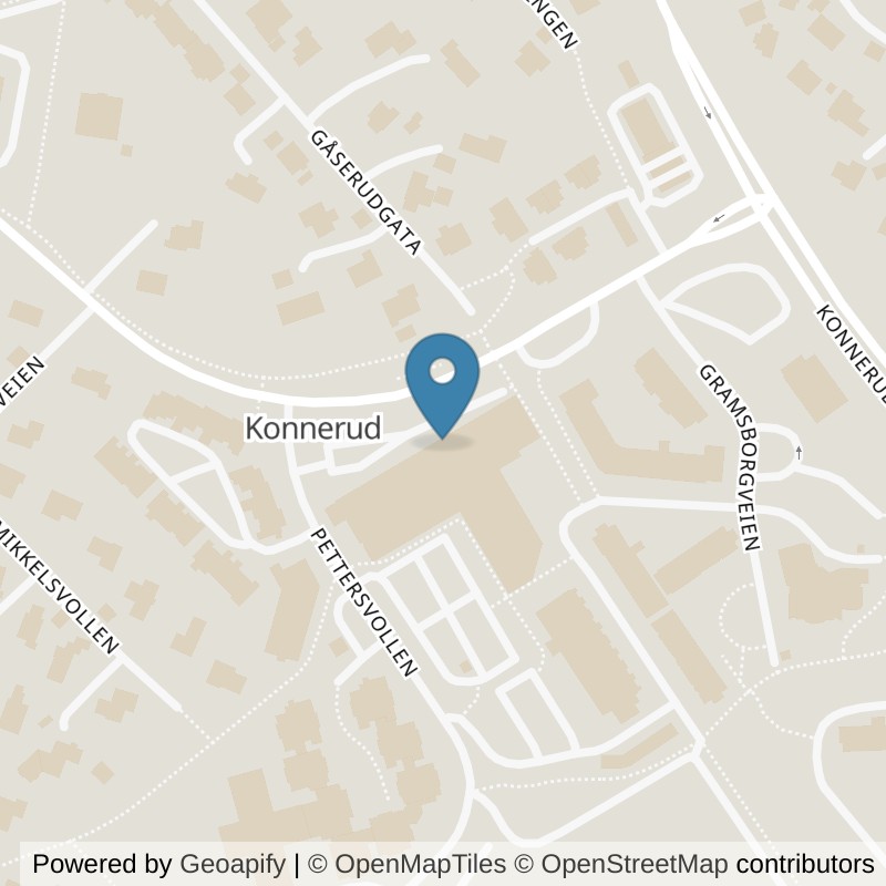 Map: location of EVO Fitness Konnerud in Drammen