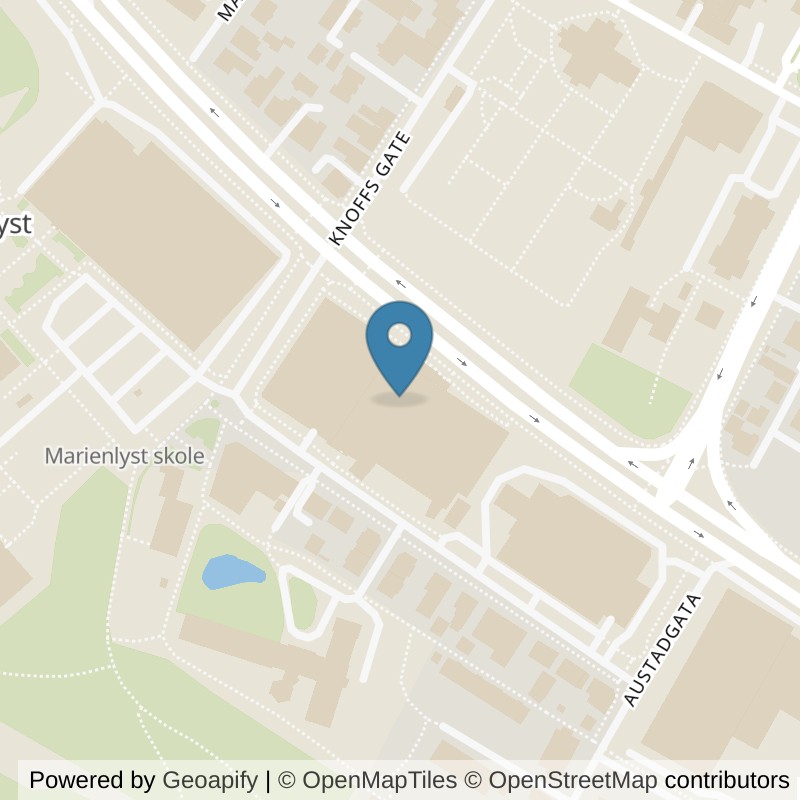 Map: location of EVO Fitness Strømsø in Drammen