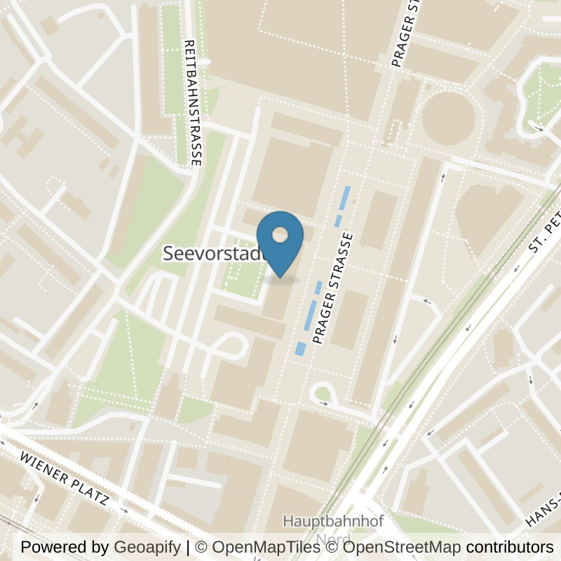 Map: location of EVO Fitness Dresden Prager Str. in Dresden