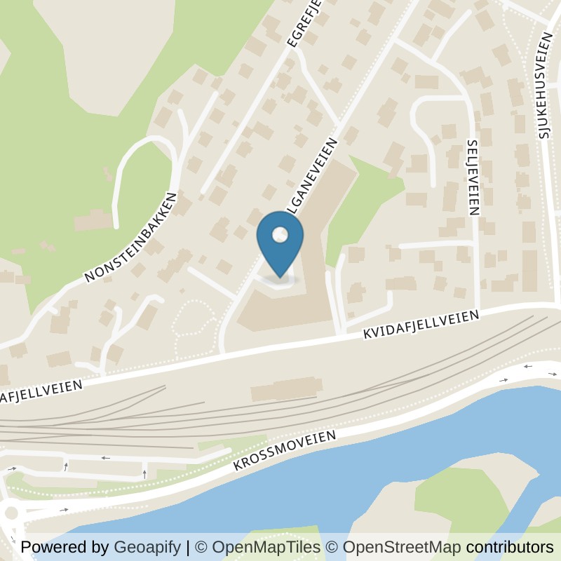 Map: location of EVO Fitness Egersund in Egersund