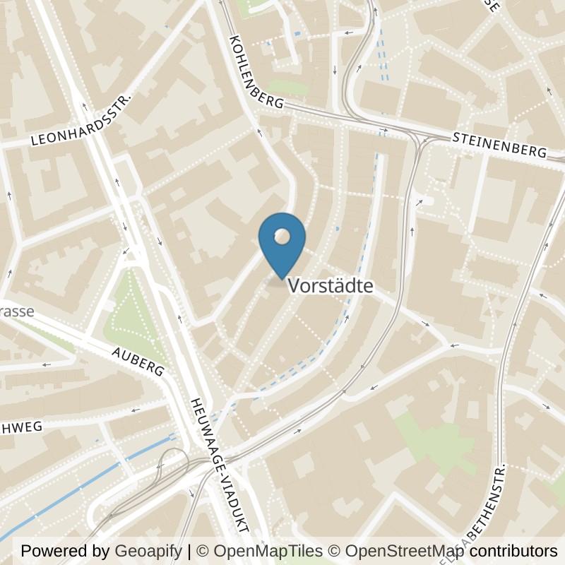 Map: location of EVO Fitness Basel Steinenvorstadt in Basel
