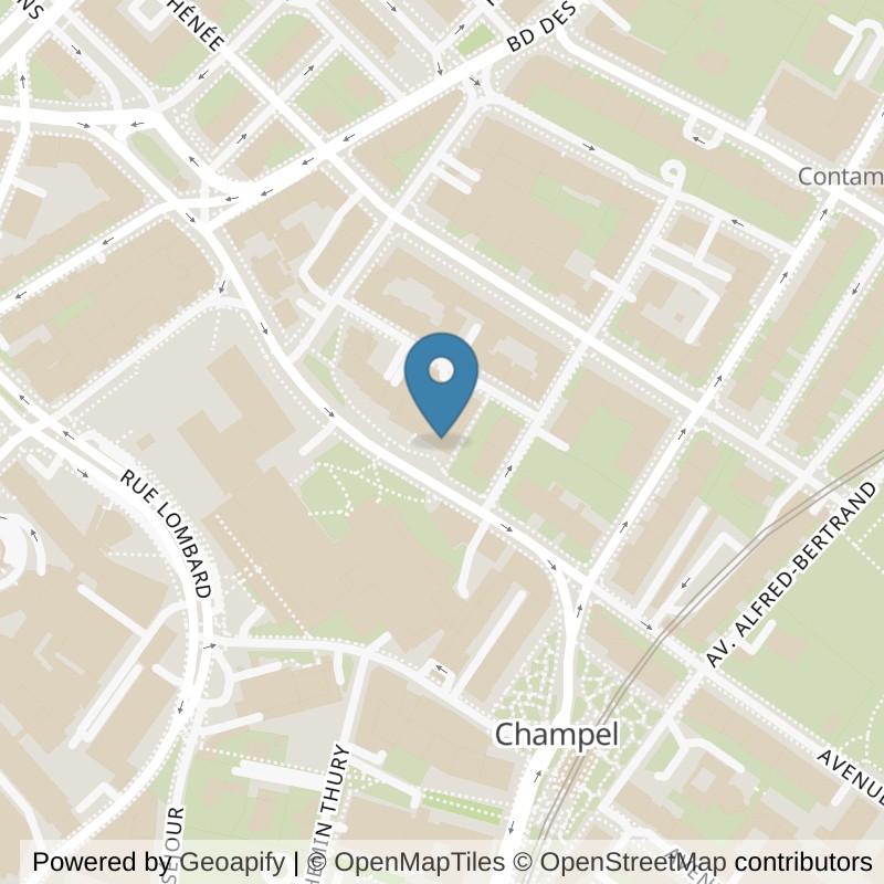 Map: location of EVO Fitness Genève Champel in Genève
