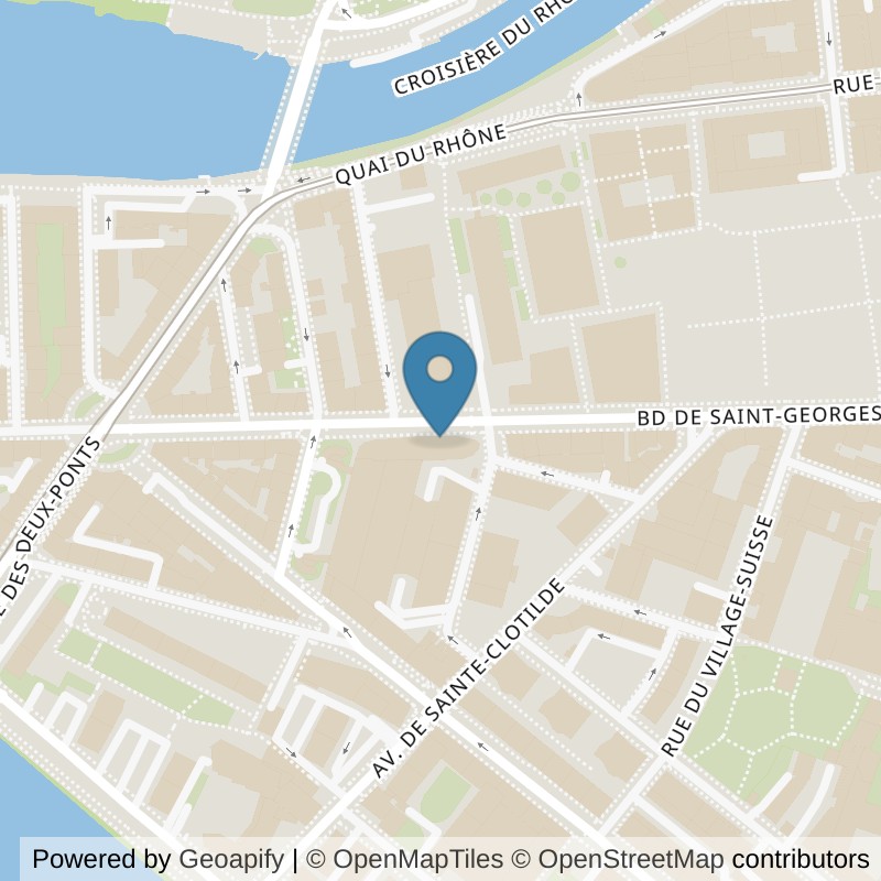 Map: location of EVO Fitness Genève Jonction in Genève