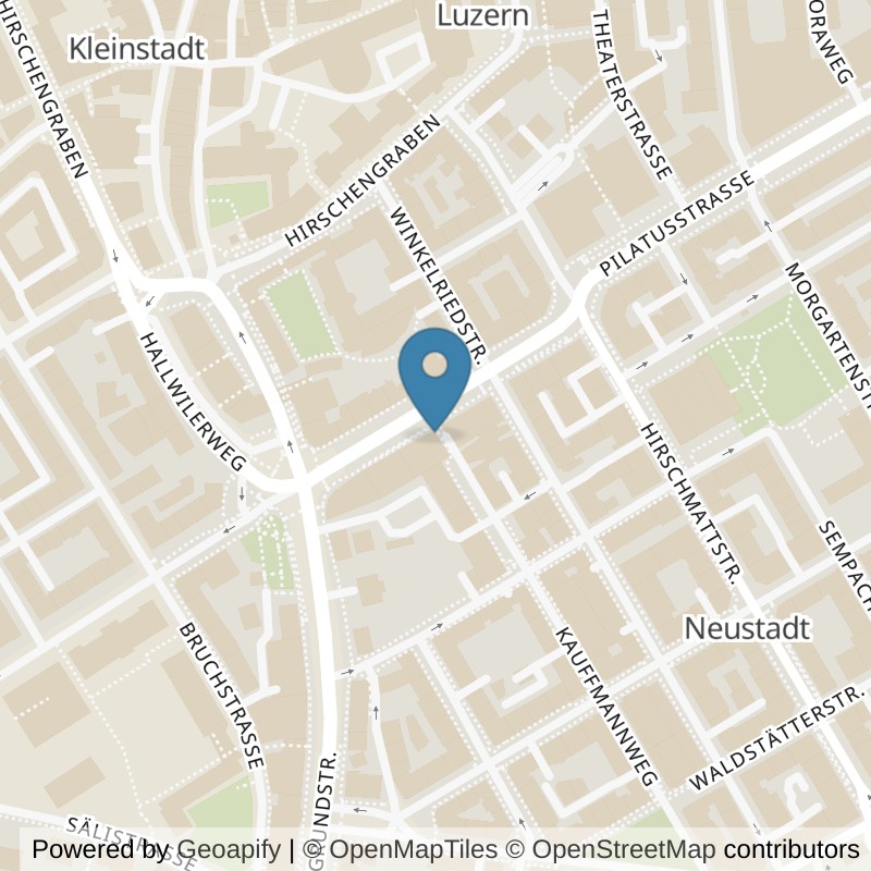 Map: location of EVO Fitness Luzern in Luzern
