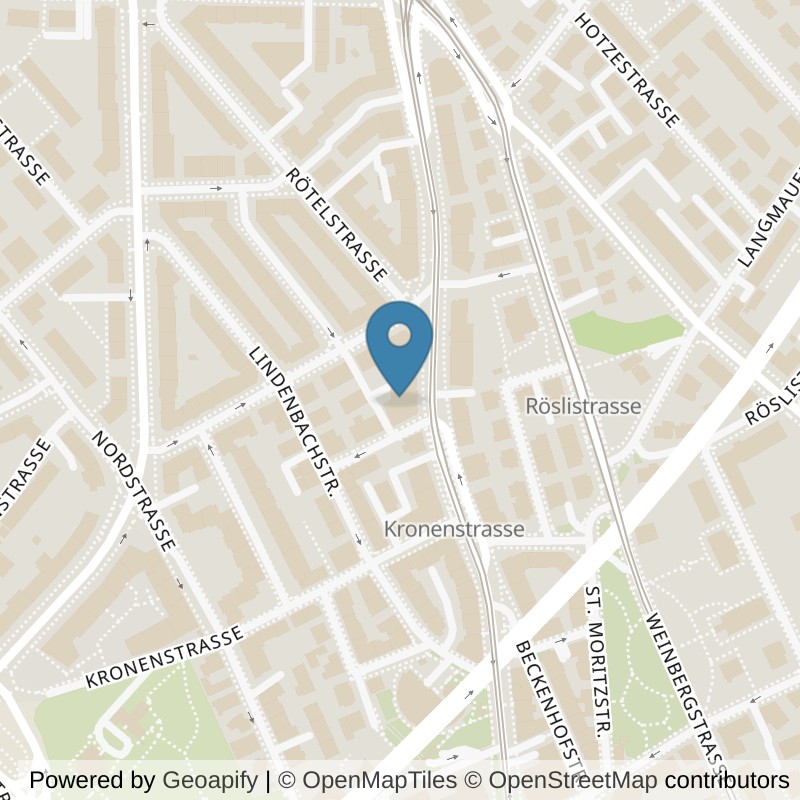 Map: location of EVO Fitness Zürich Schaffhauserstrasse in Zürich