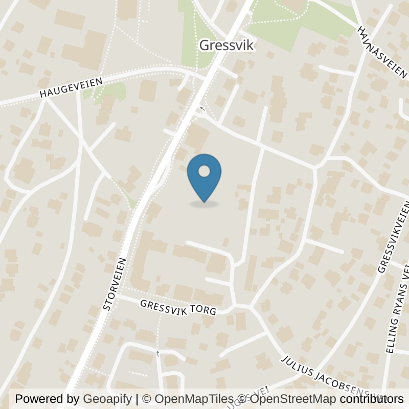 Map: location of EVO Fitness Gressvik in Gressvik