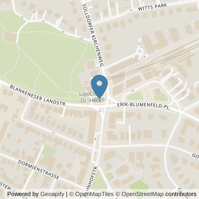 Map: location of EVO Fitness Hamburg Blankenese in Hamburg