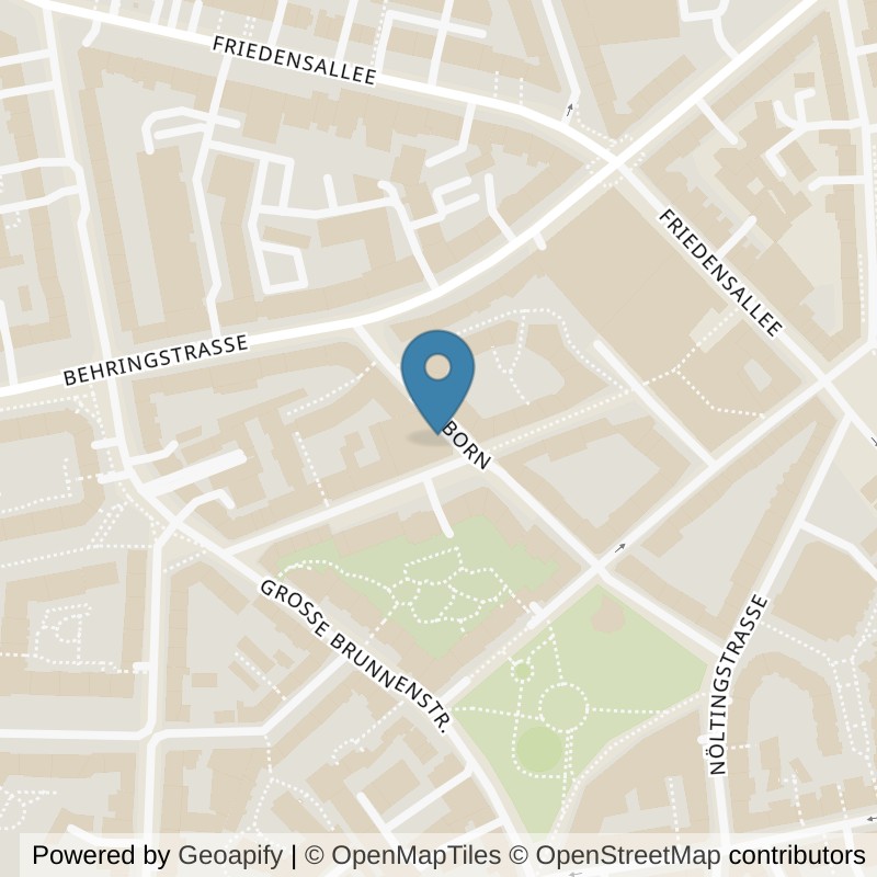 Map: location of EVO Fitness Hamburg Ottensen in Hamburg