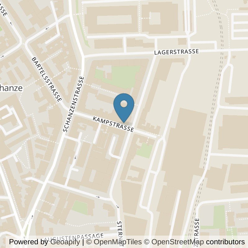 Map: location of EVO Fitness Hamburg Schanze in Hamburg