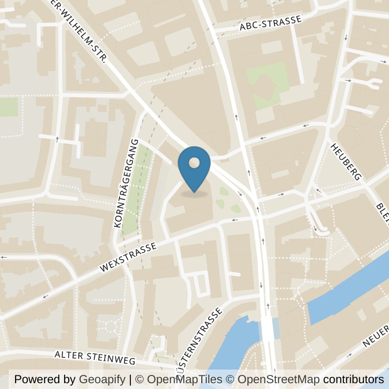 Map: location of EVO Fitness Hamburg Stadthausbrücke in Hamburg