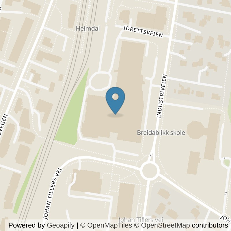 Map: location of EVO Fitness Heimdal in Heimdal