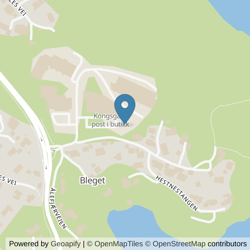 Map: location of EVO Fitness Fagerholt in Kristiansand