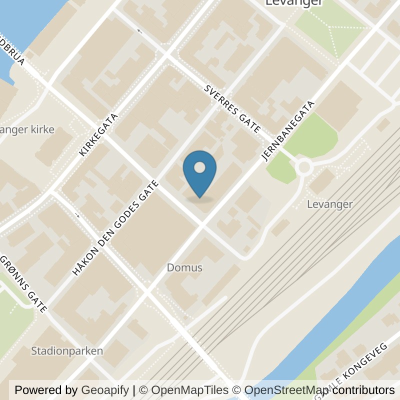 Map: location of EVO Fitness Levanger in Levanger