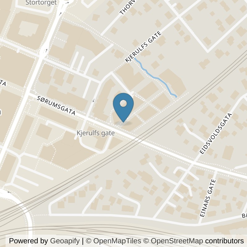 Map: location of EVO Fitness Lillestrøm in Lillestrøm