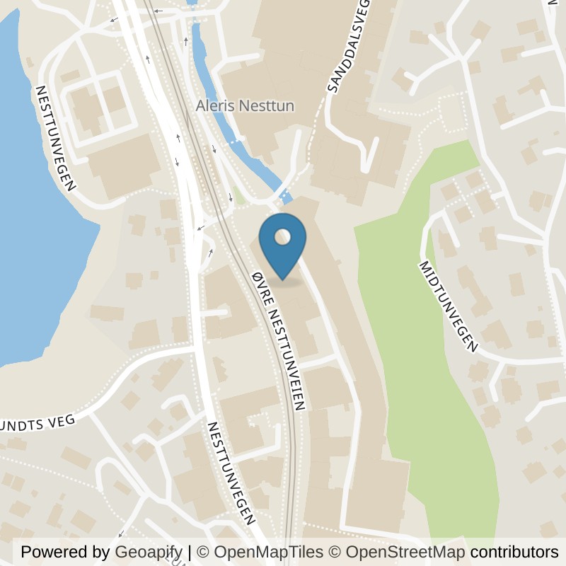 Map: location of EVO Fitness Nesttun in Nesttun