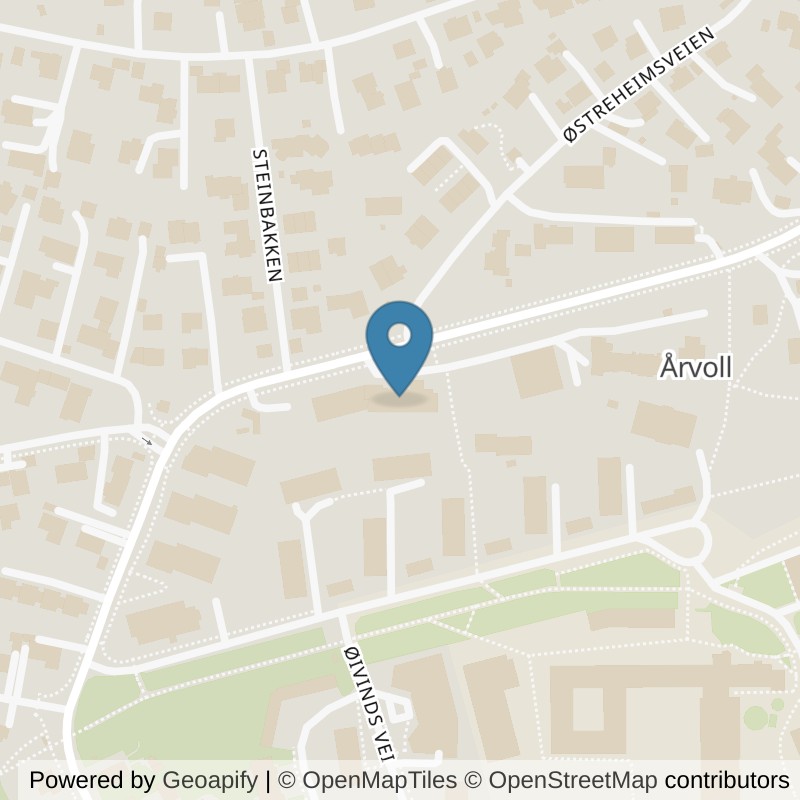Map: location of EVO Fitness Årvoll in Oslo
