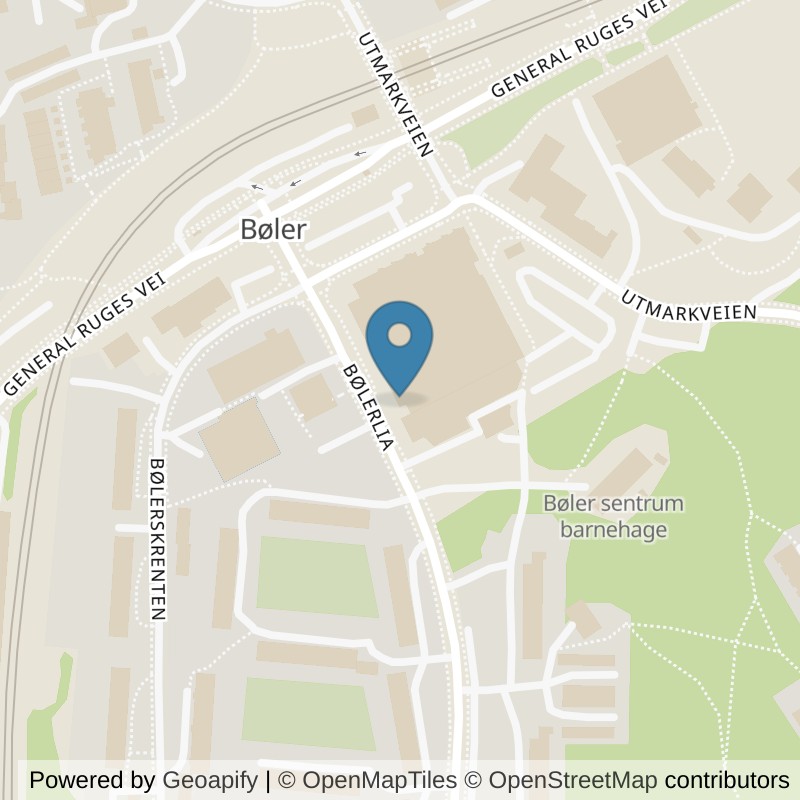 Map: location of EVO Fitness Bøler in Oslo