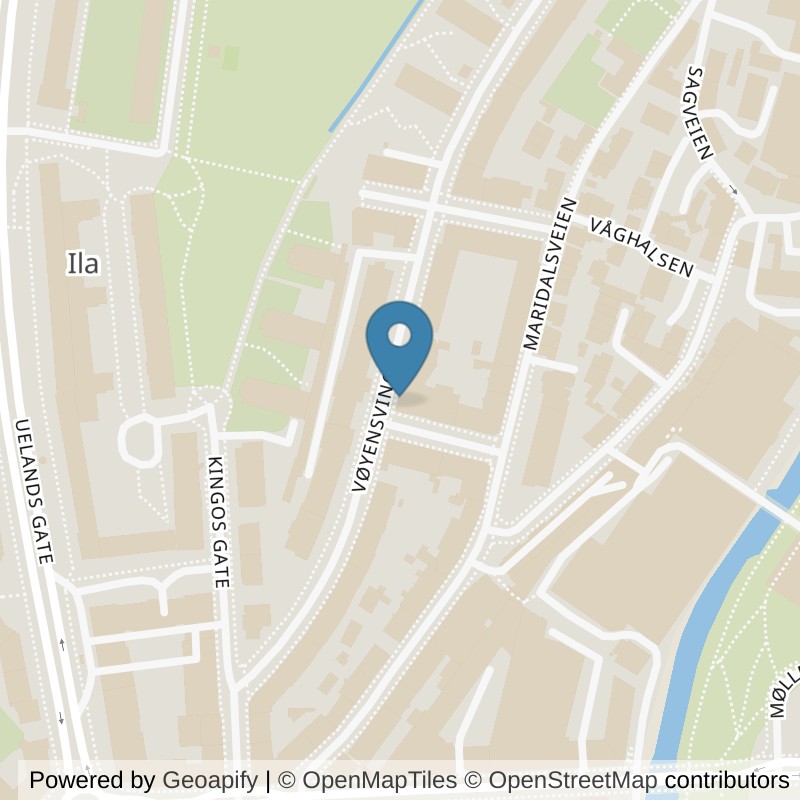 Map: location of EVO Fitness Ila in Oslo