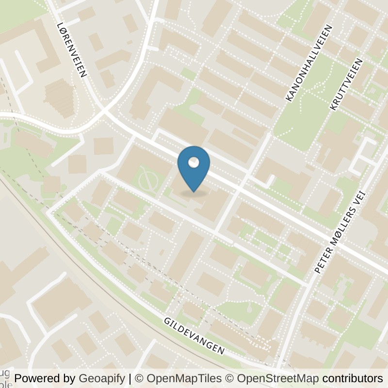 Map: location of EVO Fitness Løren in Oslo
