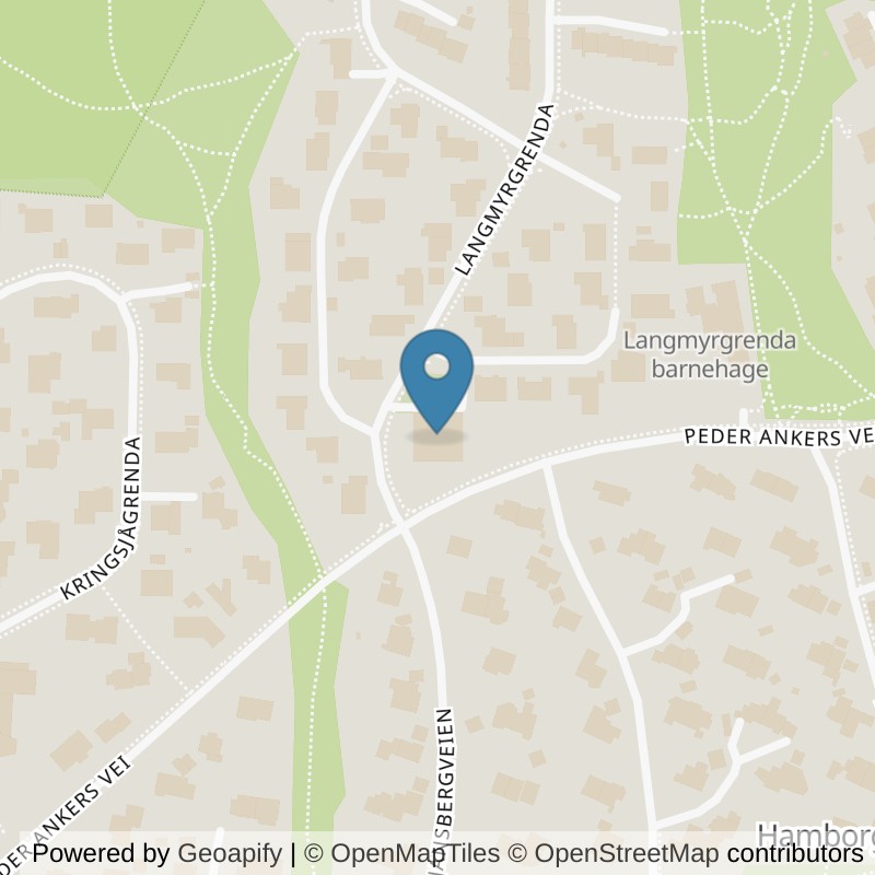 Map: location of EVO Fitness Nordberg in Oslo