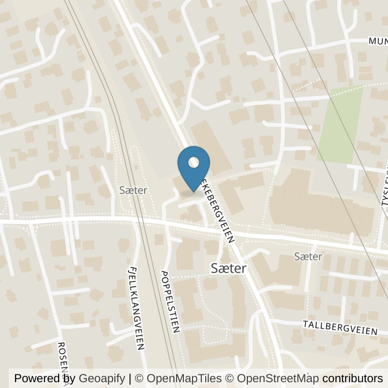 Map: location of EVO Fitness Nordstrand in Oslo