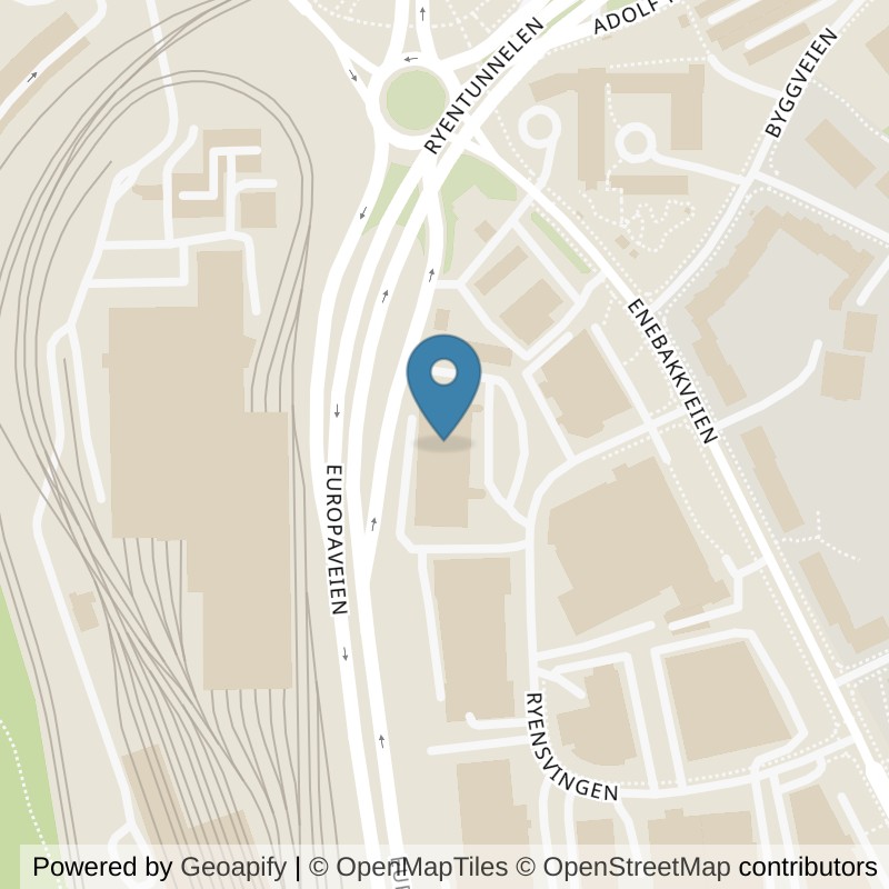 Map: location of EVO Fitness Ryen in Oslo