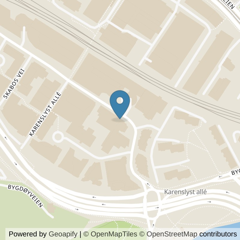 Map: location of EVO Fitness Sjølyst in Oslo
