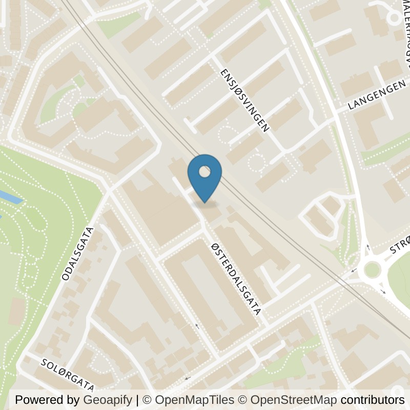 Map: location of EVO Fitness Vålerenga in Oslo