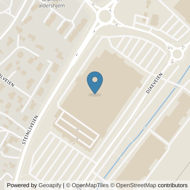 Map: location of EVO Fitness Østfoldhallen in Rolvsøy