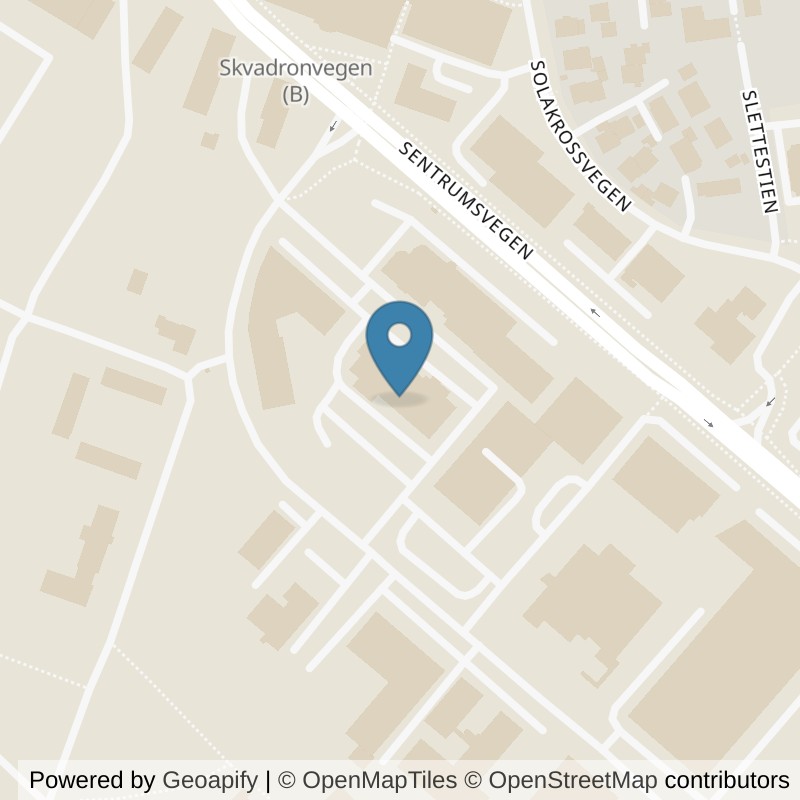 Map: location of EVO Fitness Sola in Sola, Sola