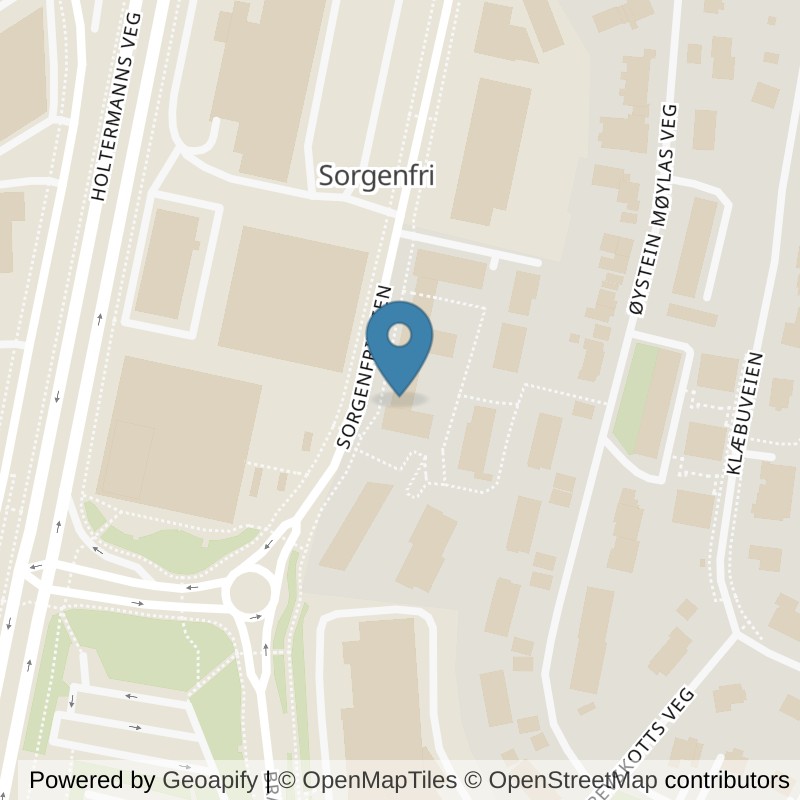 Map: location of EVO Fitness Sorgenfri in Sorgenfri